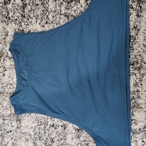 Lululemon Blue Sleeveless Crop Top